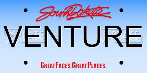 VENTURE South Dakota License Plate