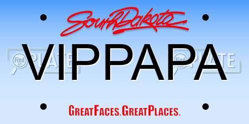 VIPPAPA South Dakota License Plate
