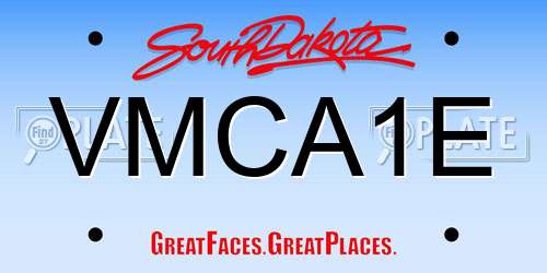 VMCA1E South Dakota License Plate