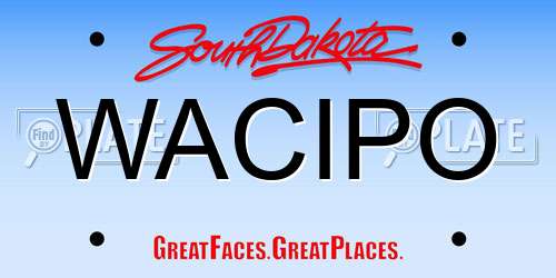 WACIPO South Dakota License Plate