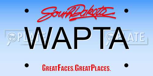 WAPTA South Dakota License Plate