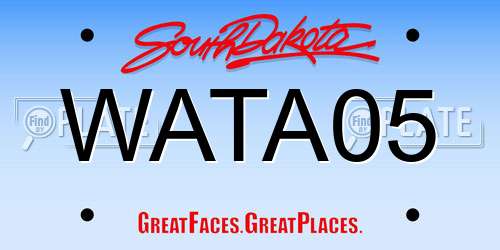 WATA05 South Dakota License Plate