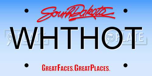 WHTHOT South Dakota License Plate