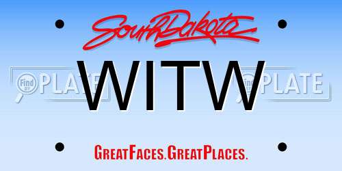 WITW South Dakota License Plate