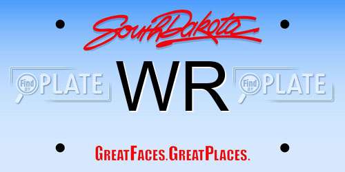 WR South Dakota License Plate