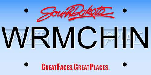 WRMCHIN South Dakota License Plate