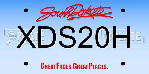 XDS20H South Dakota License Plate