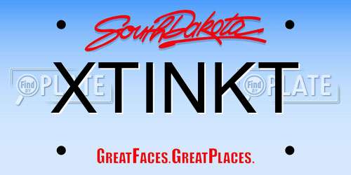 XTINKT South Dakota License Plate