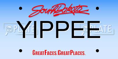 YIPPEE South Dakota License Plate