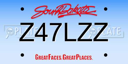 Z47LZZ South Dakota License Plate