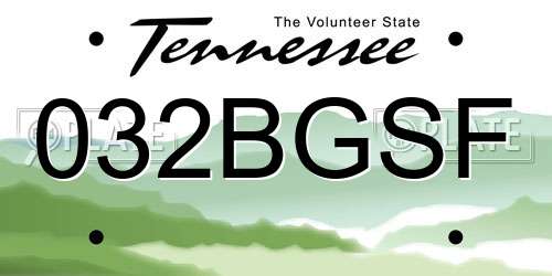 032BGSF Tennessee License Plate