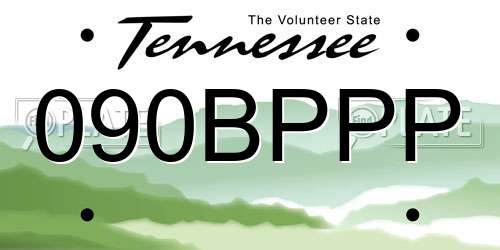 090BPPP Tennessee License Plate