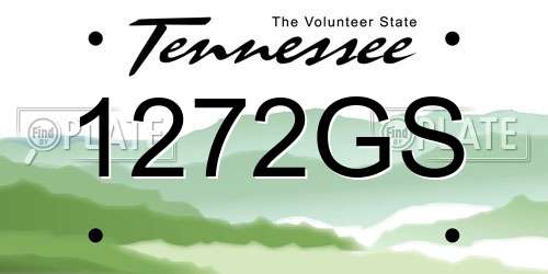 1272GS Tennessee License Plate