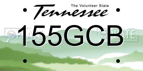 155GCB Tennessee License Plate