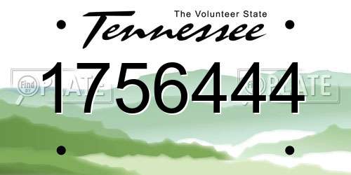 1756444 Tennessee License Plate
