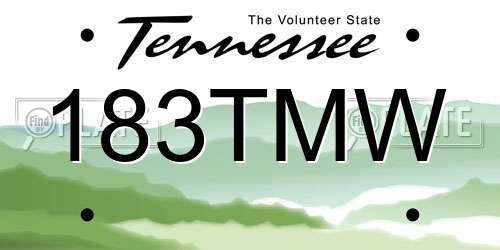 183TMW Tennessee License Plate