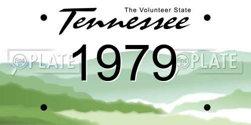1979 Tennessee License Plate