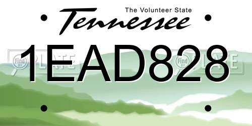1EAD828 Tennessee License Plate