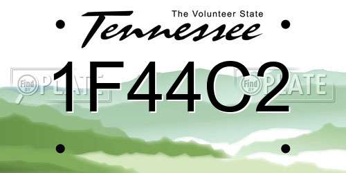 1F44C2 Tennessee License Plate