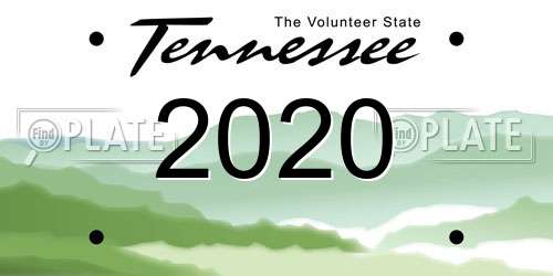 2020 Tennessee License Plate