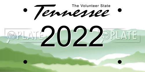 2022 Tennessee License Plate