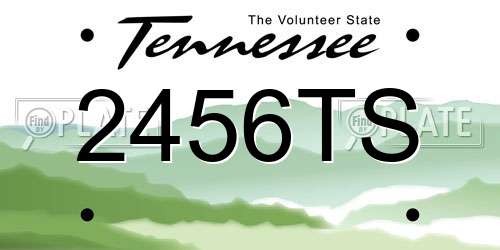 2456TS Tennessee License Plate
