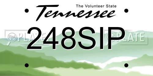 248SIP Tennessee License Plate