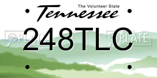 248TLC Tennessee License Plate