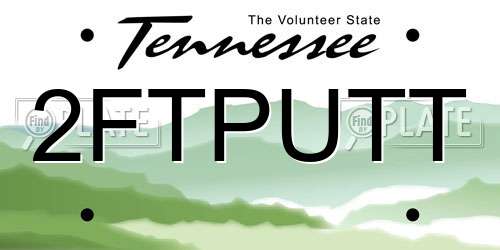 2FTPUTT Tennessee License Plate