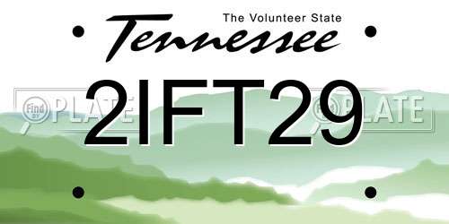 2IFT29 Tennessee License Plate