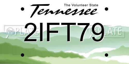 2IFT79 Tennessee License Plate