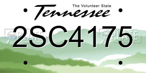 2SC4175 Tennessee License Plate