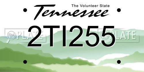 2TI255 Tennessee License Plate