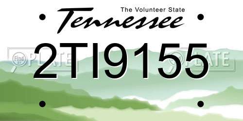 2TI9155 Tennessee License Plate