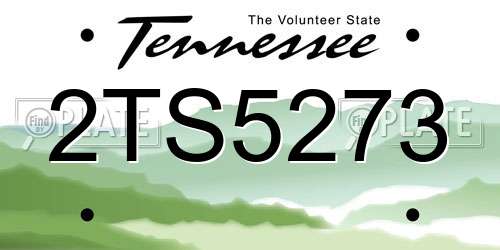 2TS5273 Tennessee License Plate