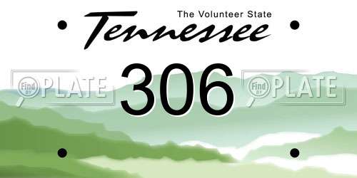 306 Tennessee License Plate
