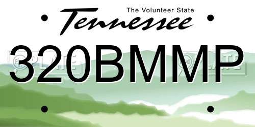320BMMP Tennessee License Plate