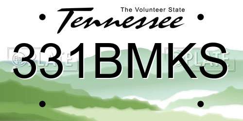 331BMKS Tennessee License Plate