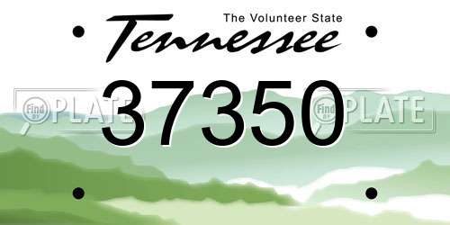 37350 Tennessee License Plate