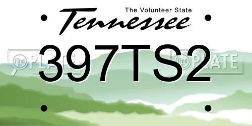 397TS2 Tennessee License Plate