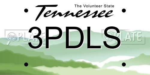 3PDLS Tennessee License Plate