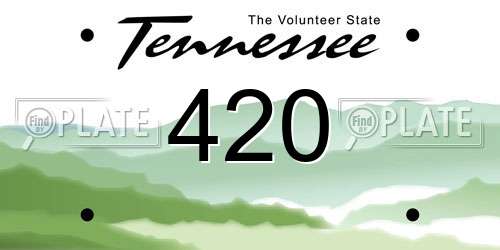 420 Tennessee License Plate