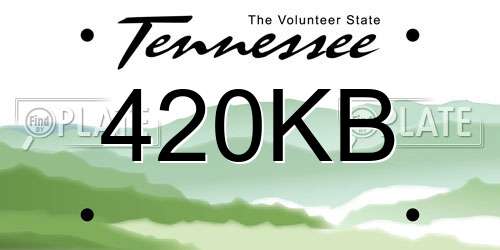 420KB Tennessee License Plate