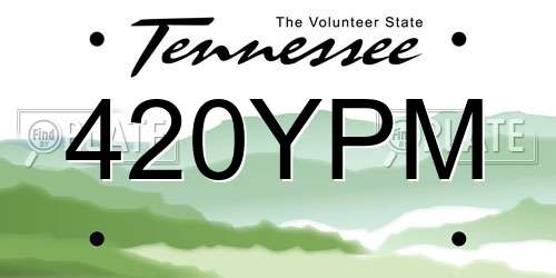 420YPM Tennessee License Plate