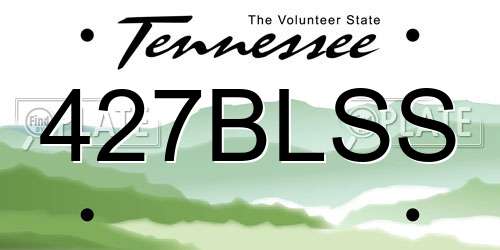 427BLSS Tennessee License Plate