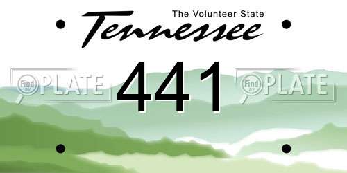 441 Tennessee License Plate