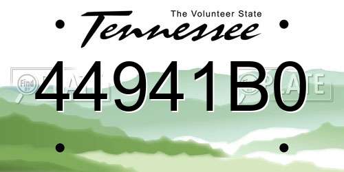 44941B0 Tennessee License Plate