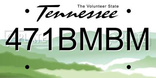 471BMBM Tennessee License Plate