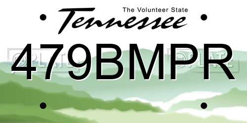 479BMPR Tennessee License Plate