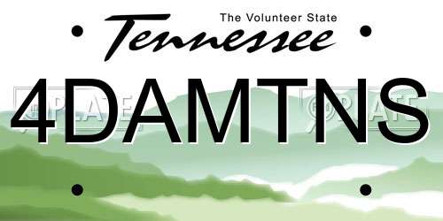 4DAMTNS Tennessee License Plate